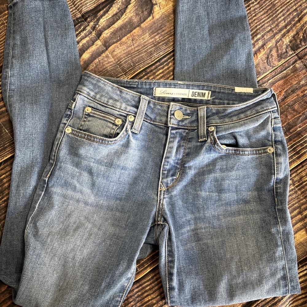 Lovers & Friends Denim Ricky Mid Rise Skinny Jeans In Rivaldi Size 23 - Picture 1 of 10